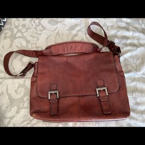 Johnston & Murphy Leather Laptop Bag